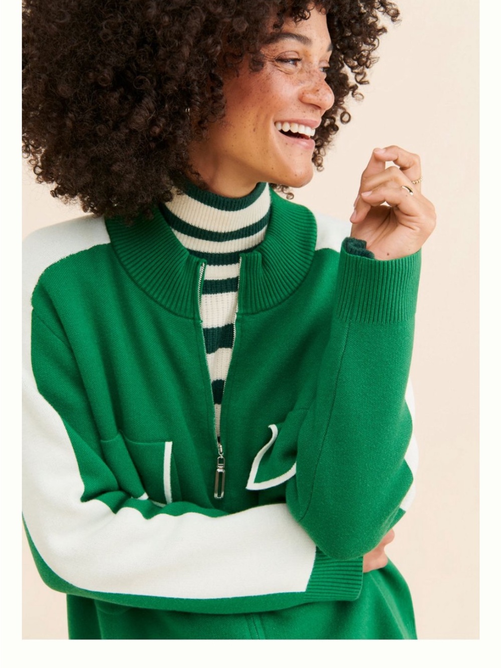FRENCHMAUVE Clio
Colorblock Sweater